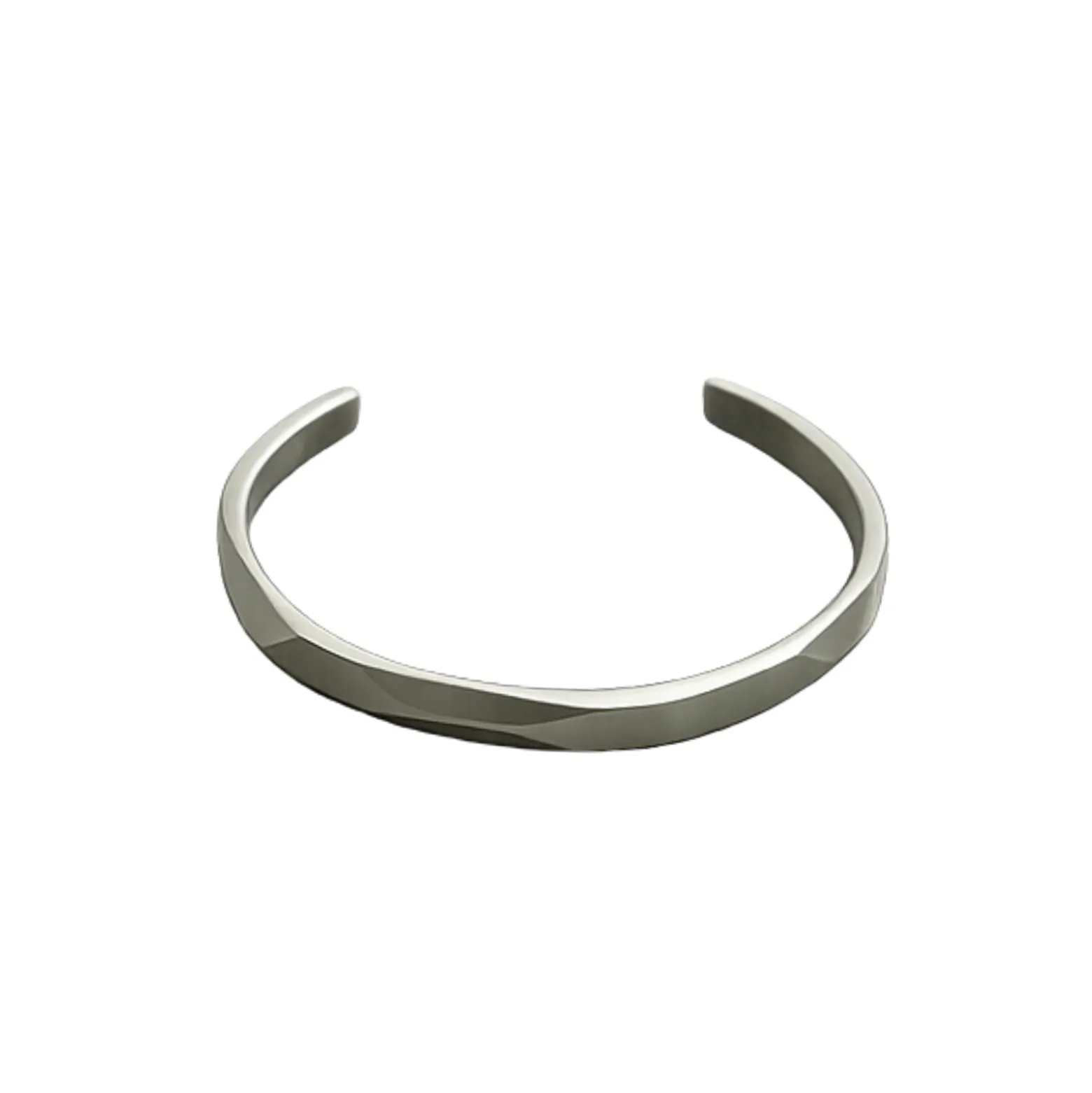 Armband Fasett matt stål