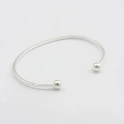 Armband Strict Plain Ball Silver -