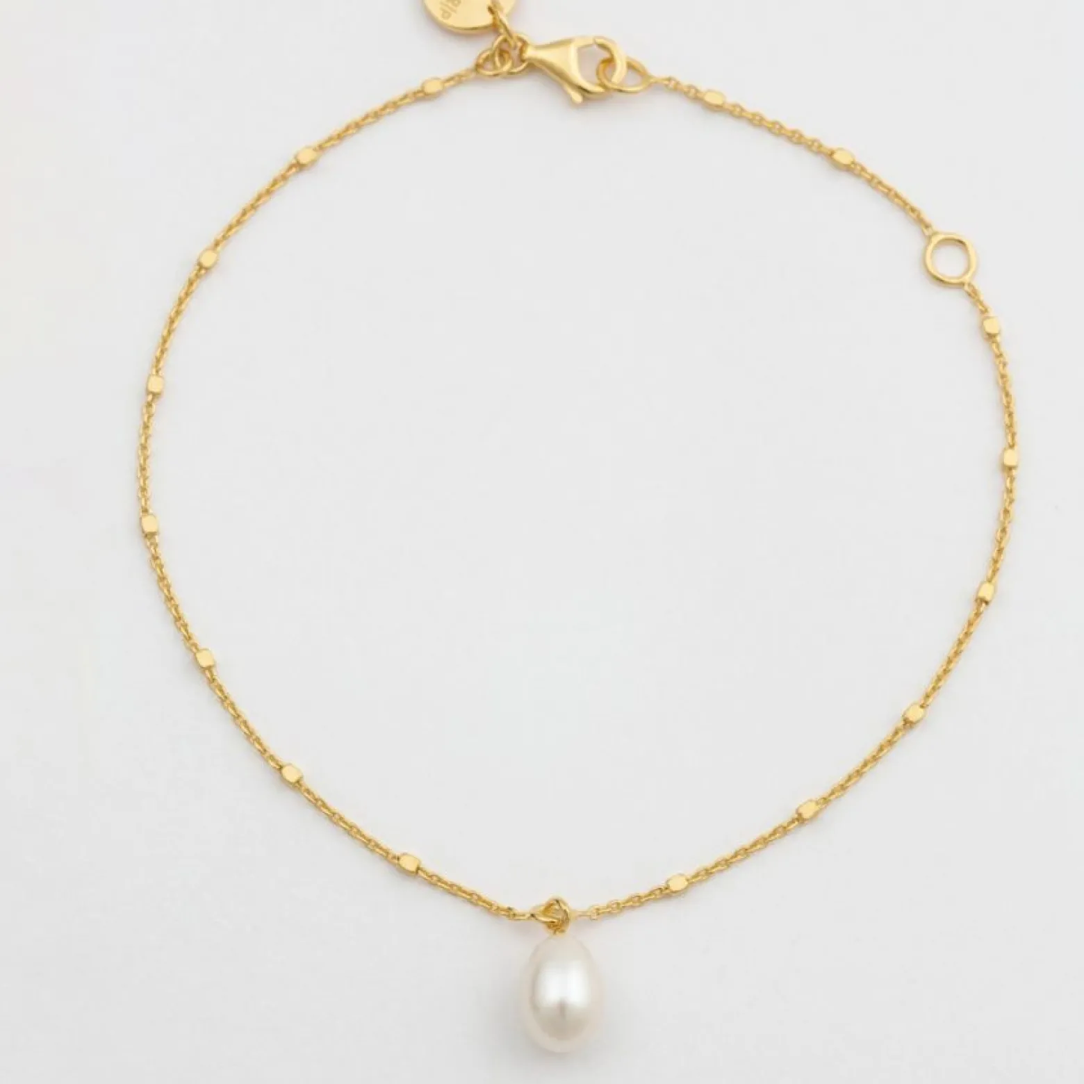 Armband Treasure Single Pearl Guld
