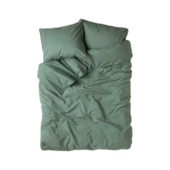 Bäddset Vide Percale 220x210cm Mörkgrön