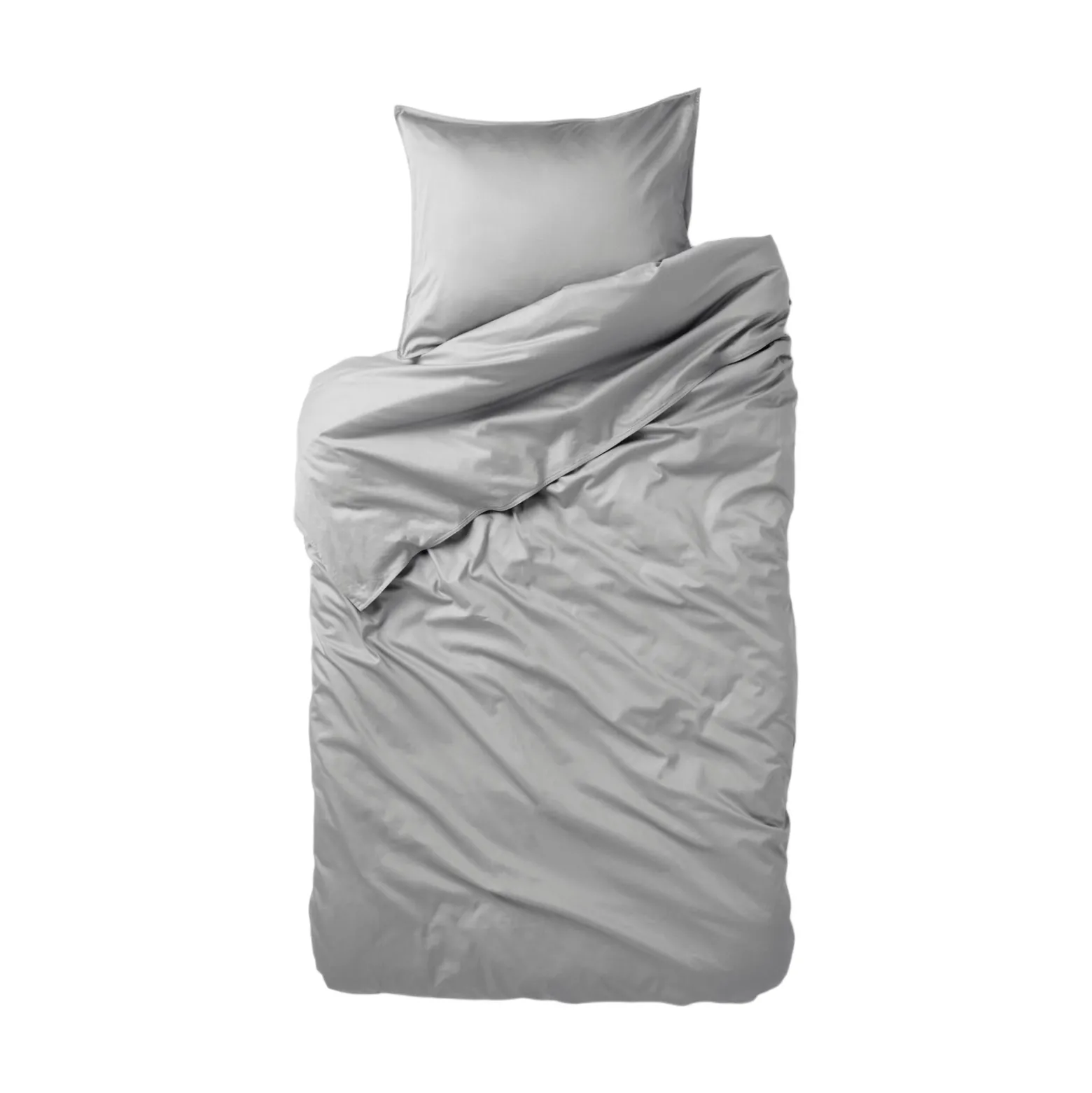 Bäddset Vide Satin 150x210cm Mörkgrå