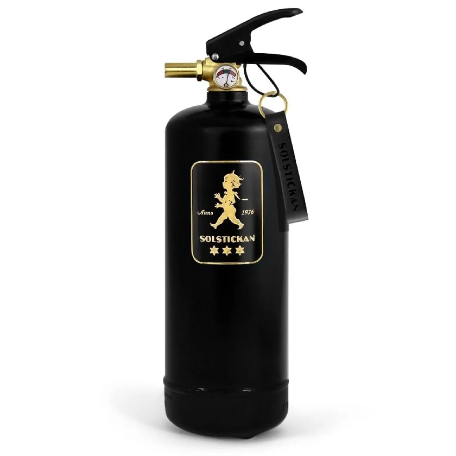 Brandsläckare svart/guld solstickan 2kg