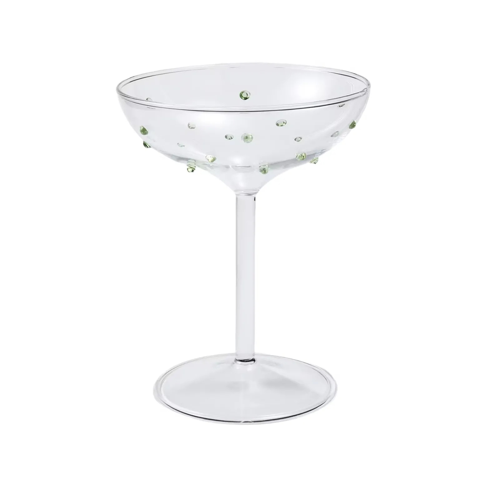 Champagneglas Spike Grön