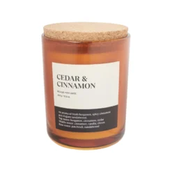 Doftljus med kork lock 450gr Amber