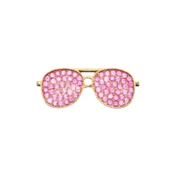 DRMZ Rhinestone Glasses Gold