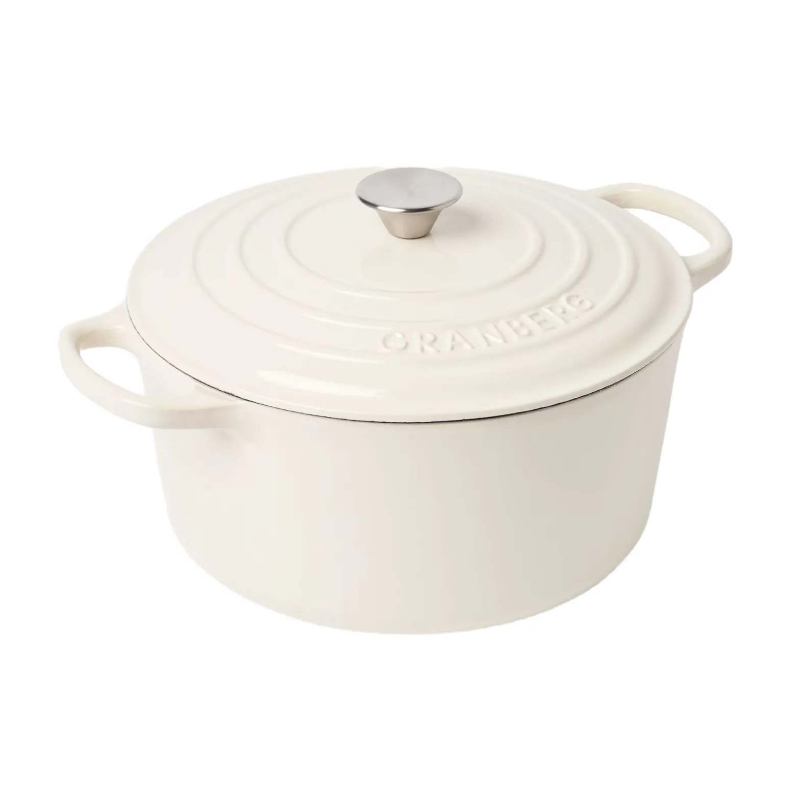 Gjutjärnsgryta Granberg rund 6,3L Creme