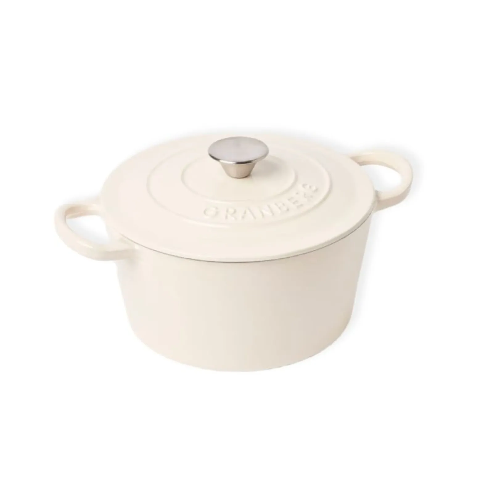 Gjutjärnsgryta Granberg rund 4L Cream