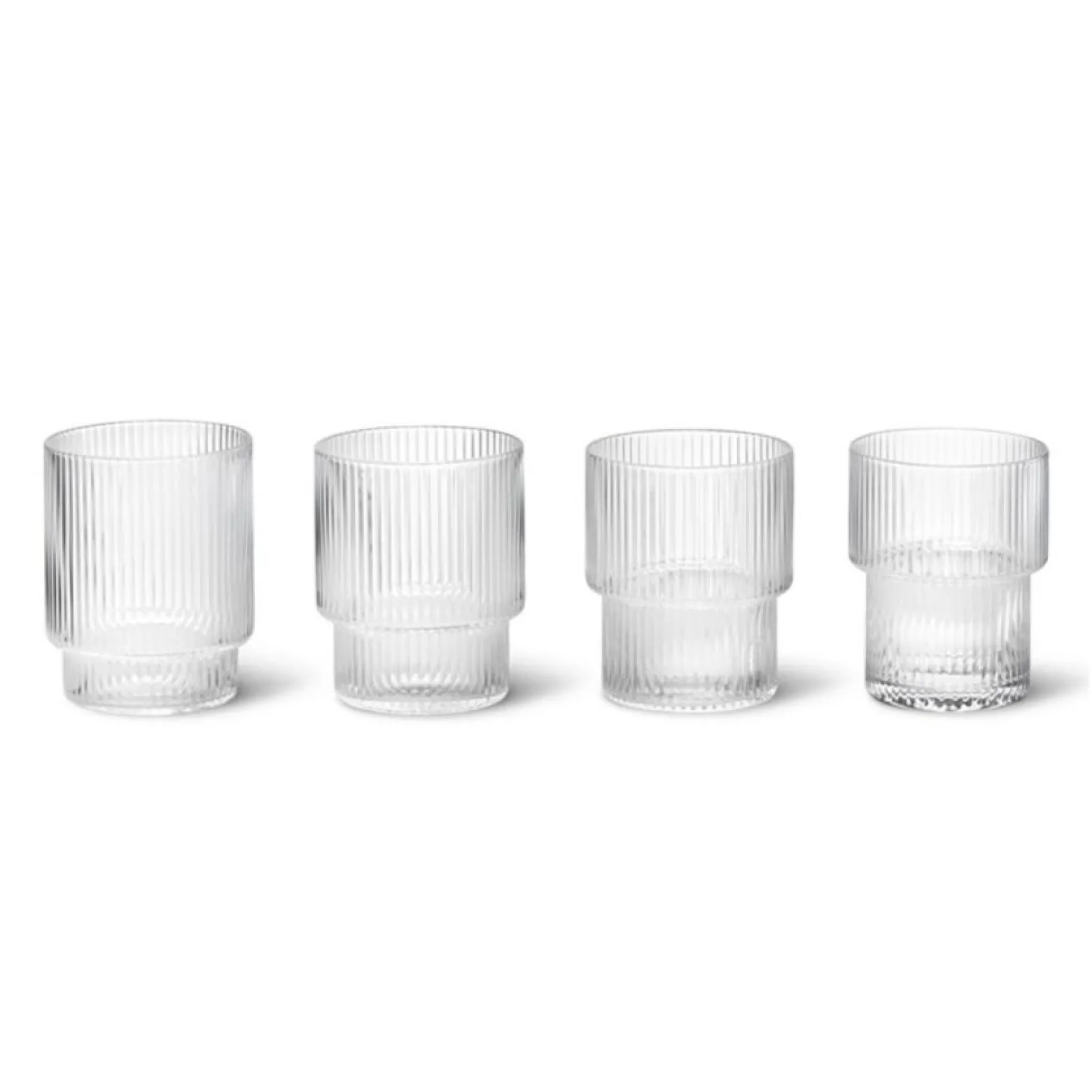 Glas Ripple 4-P 7x9cm Klar