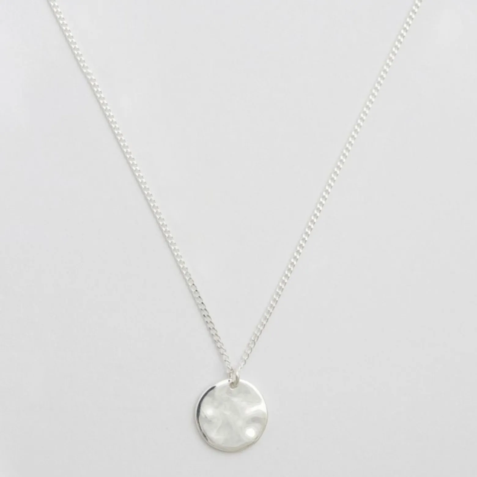 Halsband Minimalistica Hammered Silver
