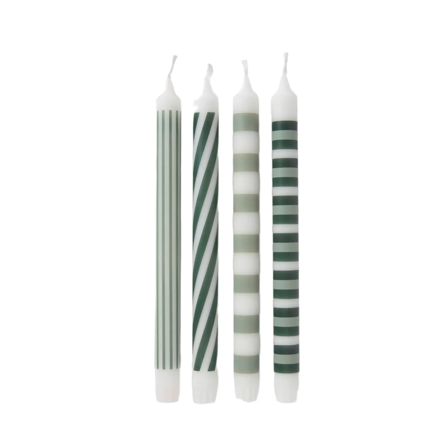 Ljus Randig 4-pack Grön