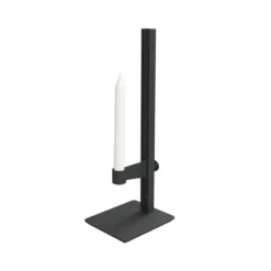 Ljusstake Museum 40x15x13cm Svart