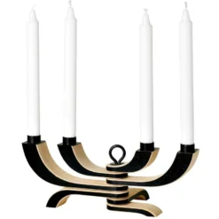 Ljusstake Nordic Light 4 svart