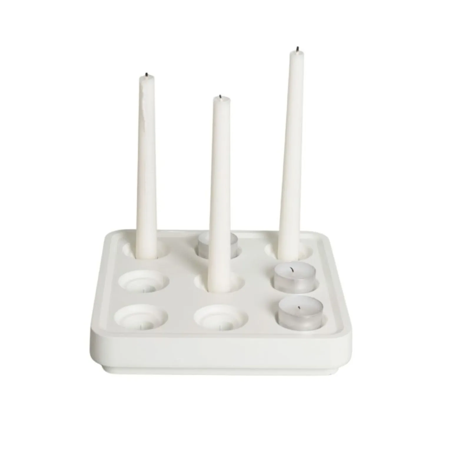 Ljusstake Stumpastaken Small Jubileum Vit