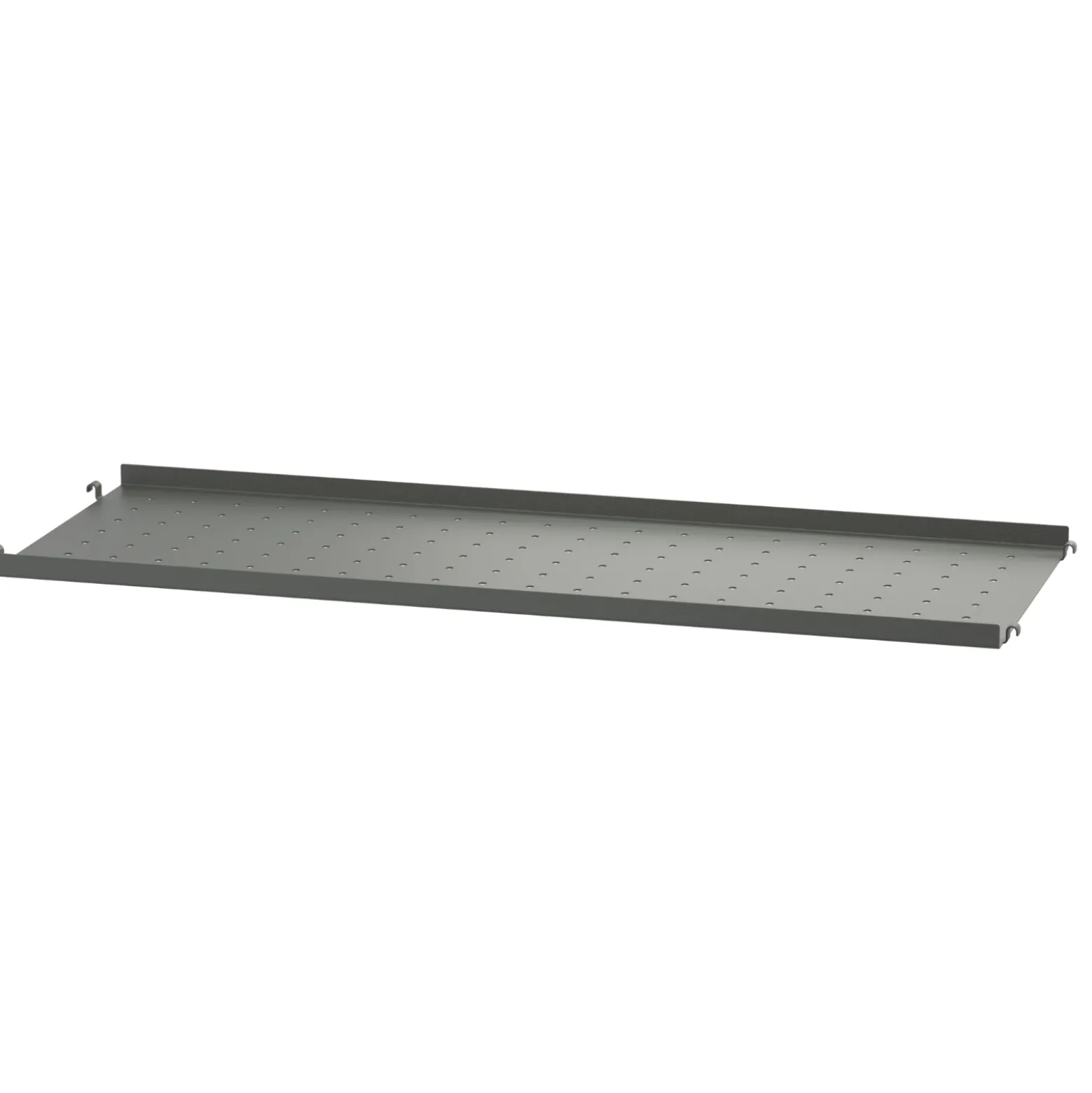 Metallhyllplan låg 78x30 Mörkgrå