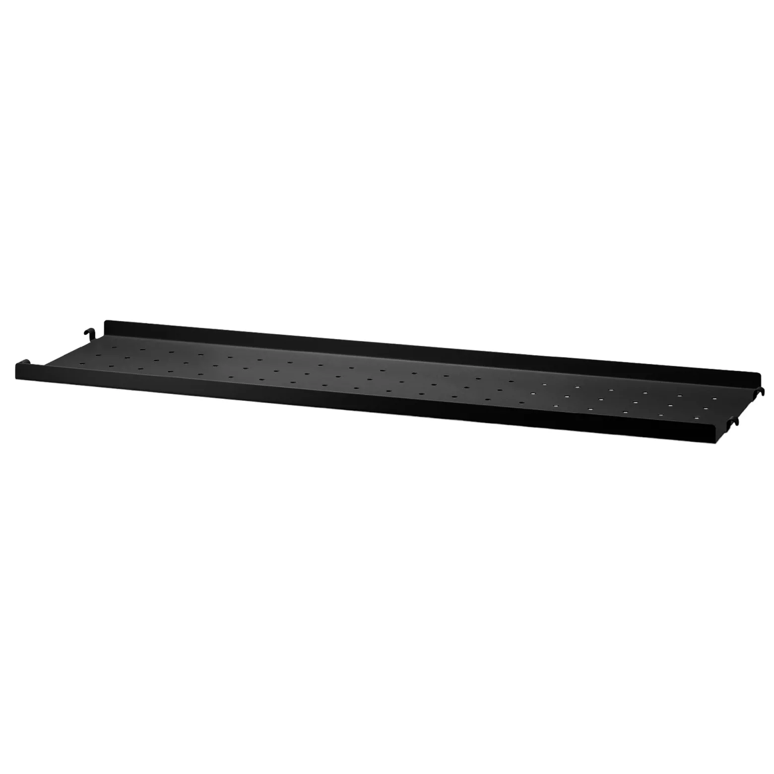Metallhyllplan Låg 78x20 svart