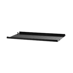 Metallhyllplan Låg 58x30 svart