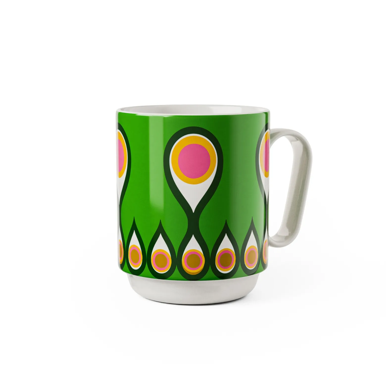 Mugg Birds 1967 Nr.2 Grön
