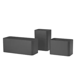 Organizer Set med 3 Biokomposit svart