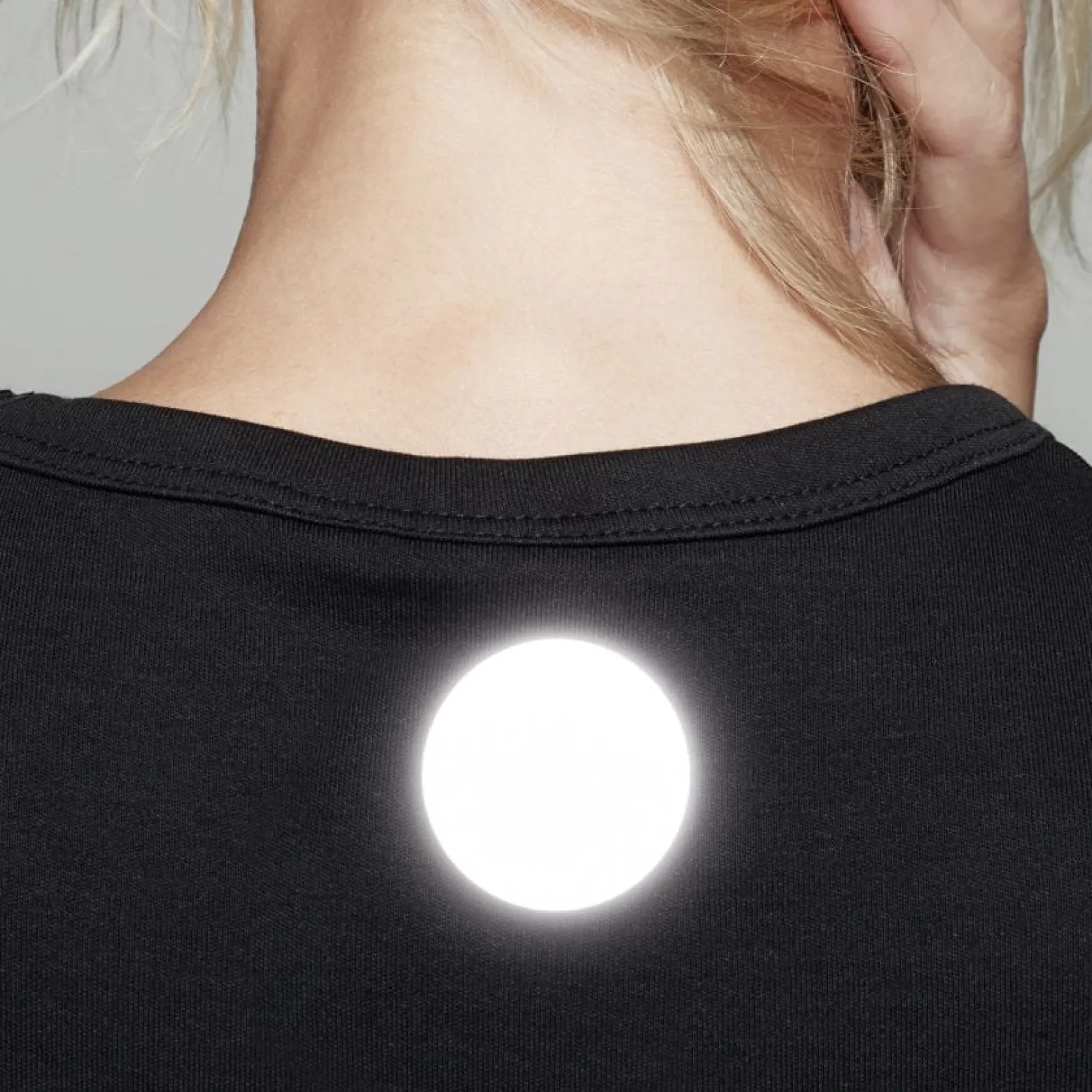 Reflekterande pin stor silver