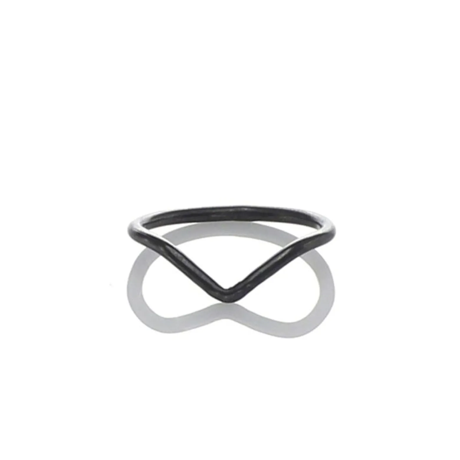 Ring Chevron oxiderad 18 mm