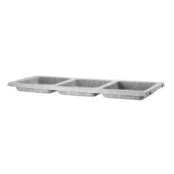 Skålplan filt 78x30 ljusgrå
