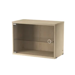 Skåp med glasdörr 58x30 Ask