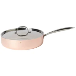 Traktörpanna med lock 28 cm Primo Koppar