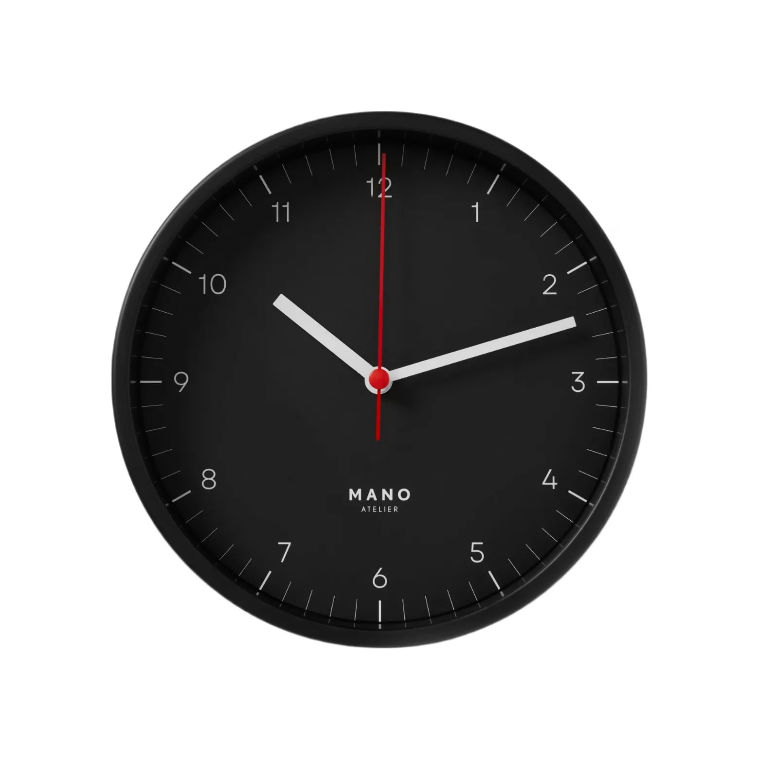 Väggklocka Mano 15 cm Svart